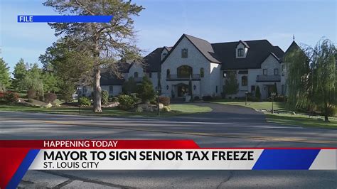 Mayor Tishaura Jones signing senior tax freeze bill today